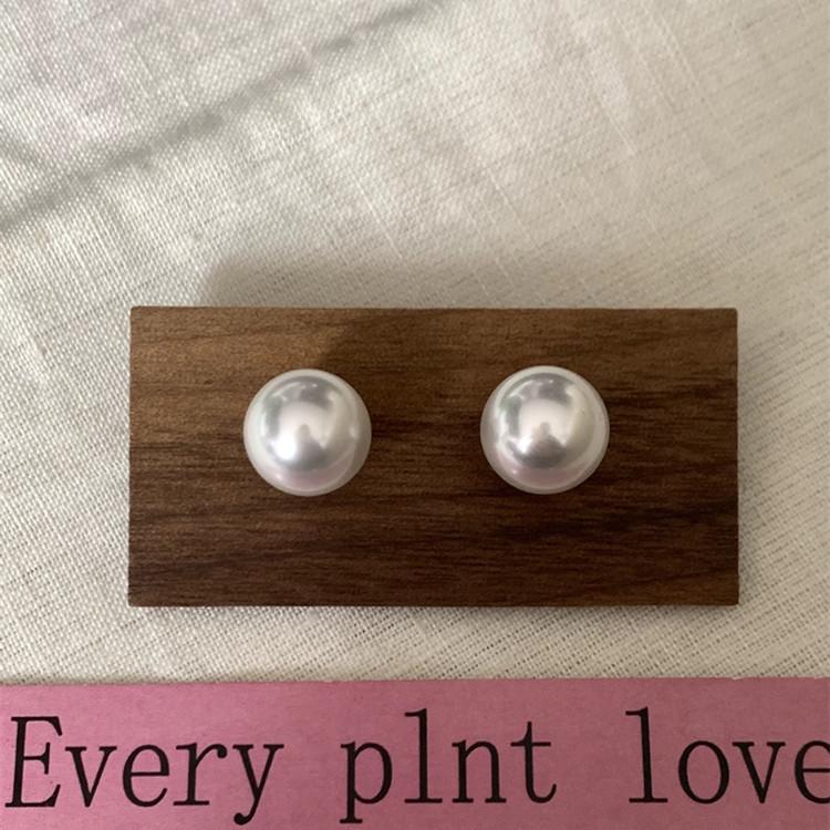 Korean style 925 silver needle Shijia pearl earrings for women Fever same style temperament earrings new popular earrings