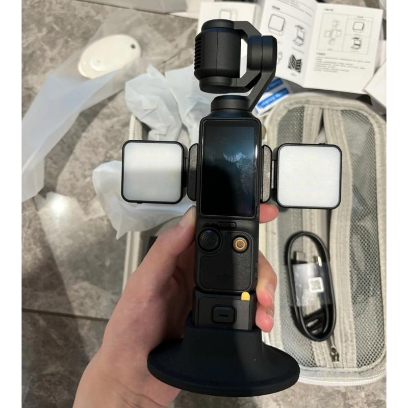 Photography Light Fit for Pocket 3 Adjustable Brightness Soft Lighting Auxiliary LED Fill Light Type C Rechargeable