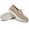 Moda Nuove Scarpe Piatte da Uomo in Pelle Scamosciata a Punta Slip-On Scarpe Eleganti da Uomo Designer Penny Loafers Calzature per Homecoming Matrimonio