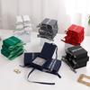 Bow Ribbon Paper Jewelry Box Necklace Earrings Bracelet Ring Storage Organizer High-end Flip Gift Jewelry Packaging Box Joyero