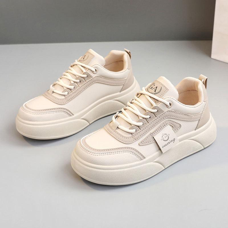 

Stepping on shit flat-bottomed sports and leisure shoes women s models 2025 new spring and autumn popular campus style student white shoes women 40 хаки