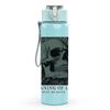 1PC Skull Meaning Of Life Print 750ml Color Plastic Sports Water Bottle Leakproof Flip Straw Lid Suitable for Sports Office Home Use