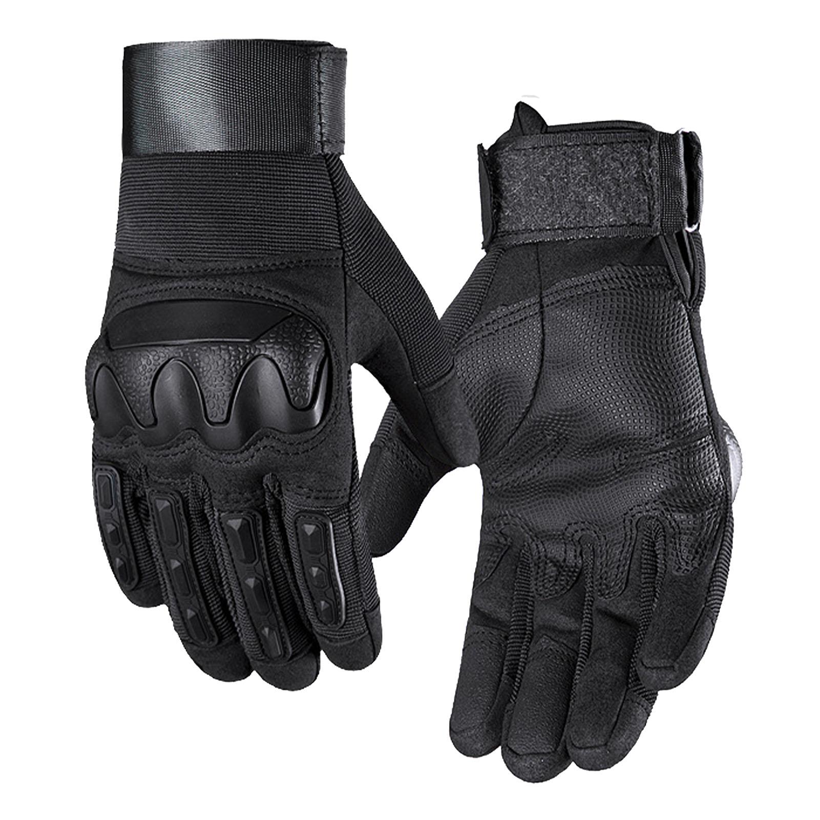 

1 пара перчаток с полной защитой костяшек пальцев, сенсорные мотоциклетные велосипедные перчатки для стрельбы на открытом воздухе, тренировок, работы, спорта