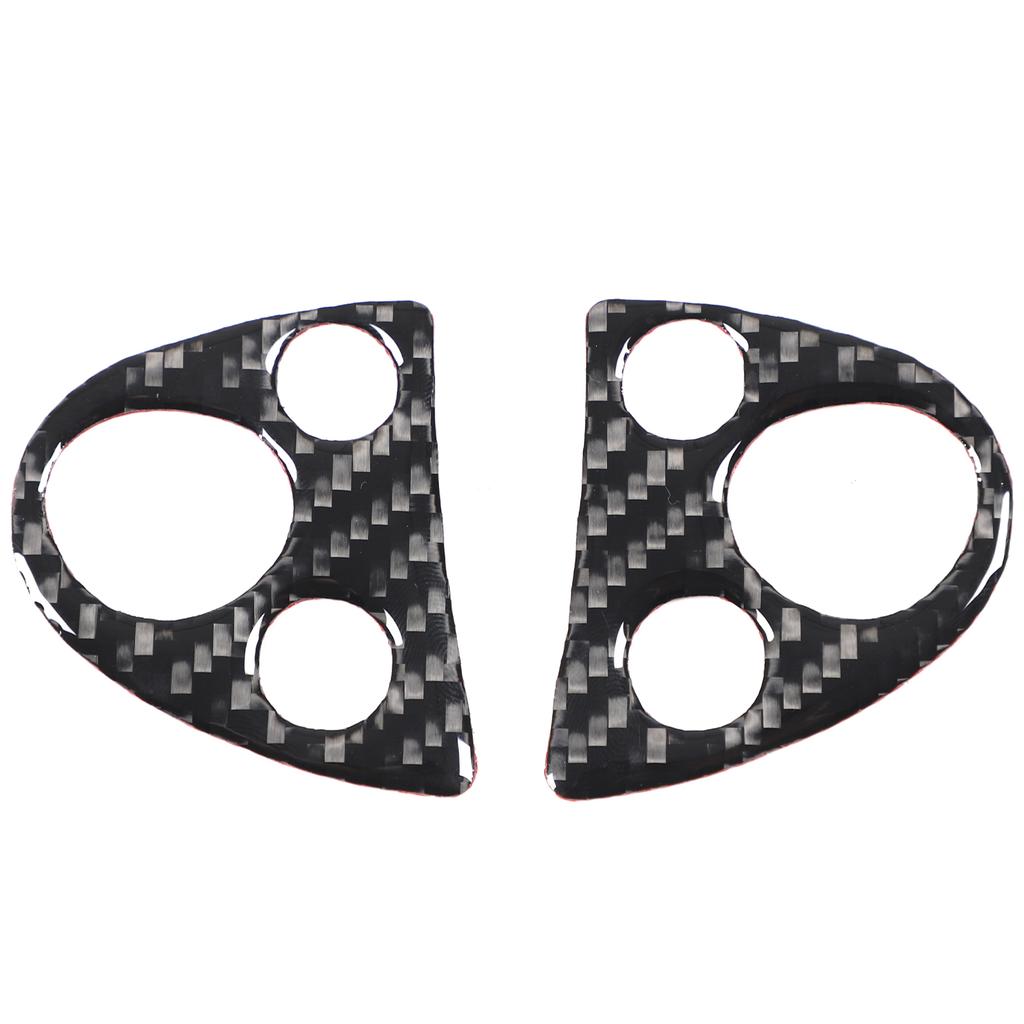 For Nissan Juke/Infiniti ESQ 2011- Soft Carbon Fiber Car Steering Wheel Button Decoration Frame Trim Interior Accessories