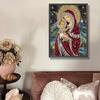 Virgin Mary Partial DIY 5D Special Shaped Drill Diamond Painting Kit for Adults/Beginners Gift Idea Home Decor 30x40cm