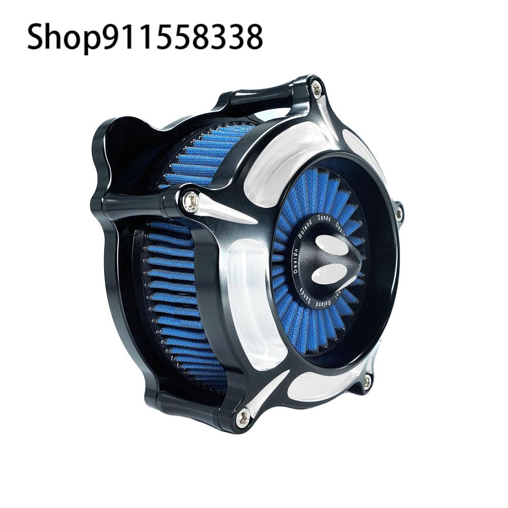 RSD Motorcycle CNC Turbine Air Cleaner Filter Intake For Harley Sportster Dyna Softail Touring Street Glide Road King Fatboy