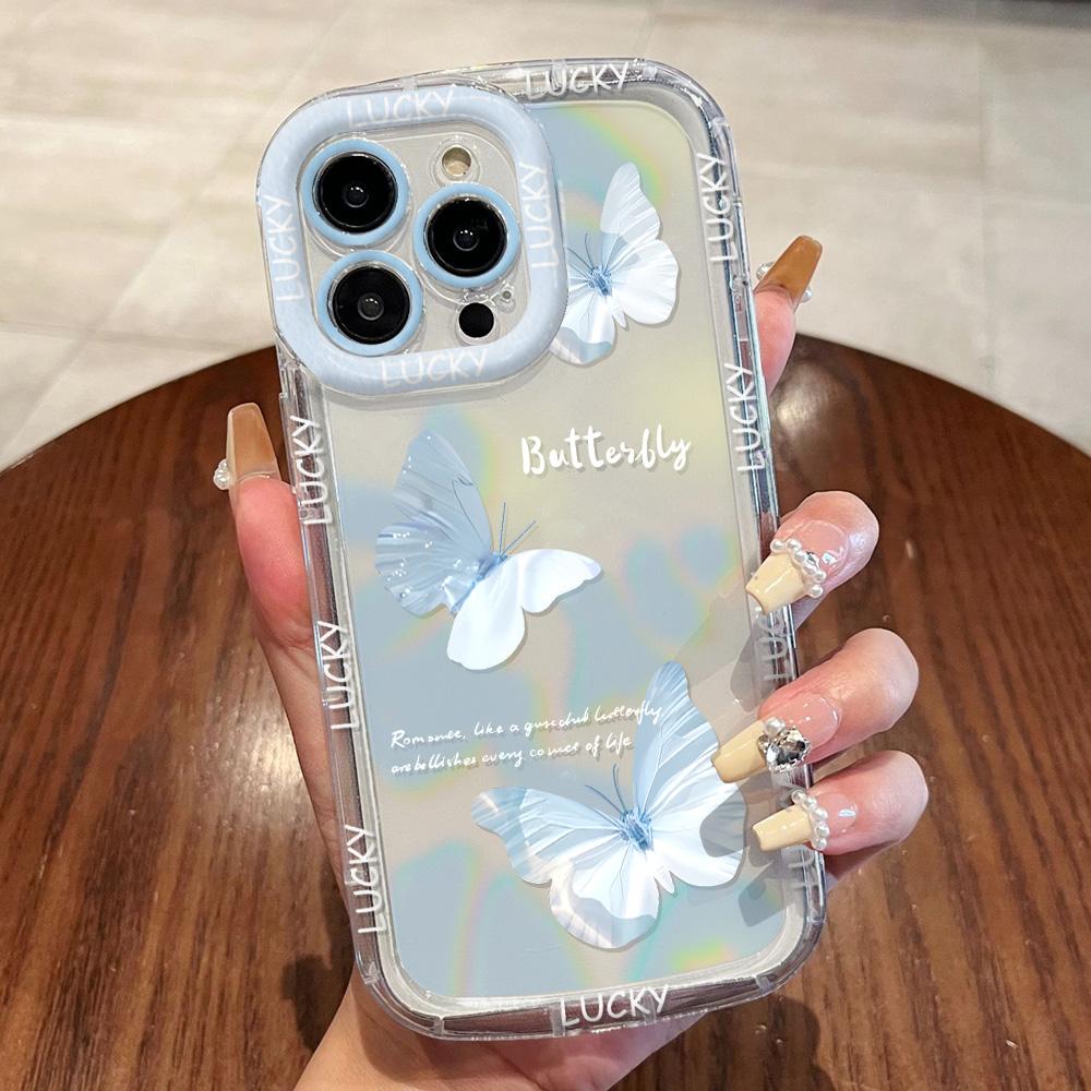 

Чехлы для мобильных телефонов iPhone 11 13 XR 15 Pro Max 12 14 Pro Max чехол для iPhone 16 7 Plus 8 Plus XS Max Мультяшный узор Защита от падений Ударопрочный iPhone 16 Pro Max синий