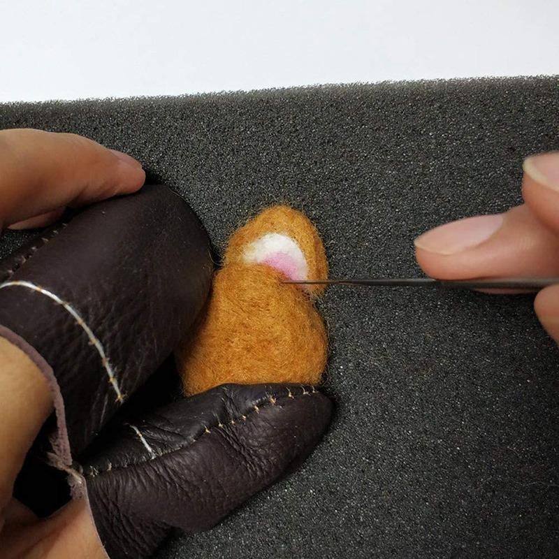 Hot sale Practical Decorative Wool Felting Yarn DIY Needle Colored Stripe Set Felt Puncture Material