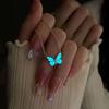 Set Collana e Bracciale Farfalla Aurora Luminosa Blu - Stile Mori