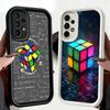 Phone Case for Samsung Galaxy A17 A16 A15 A14 A13 Rubik Cube Formula Spoofs Math A56 A36 A26 A55 A35 A25 A54 A34 A24 A53 A33 A23