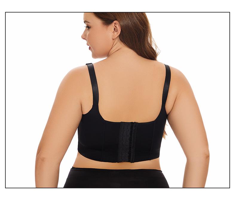 Plus Size Seamless Support Bra: Anti-Sag, 8-Row Adjustable, Shaping, Side Support for Women