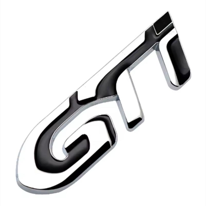 UHHA5 Car Fender Metal Sticker Rear Trunk Badge Emblem For Peugeot GTI GT GTline GT RCZ 406 405 205 3008 206 208 408 508 407 107 307