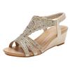 Beach Sandals Women Sandals For Ladies Womens Wedges Shoes Elastic Band Casual Bohemian Sandals Boho Beach Zapatos De Mujer