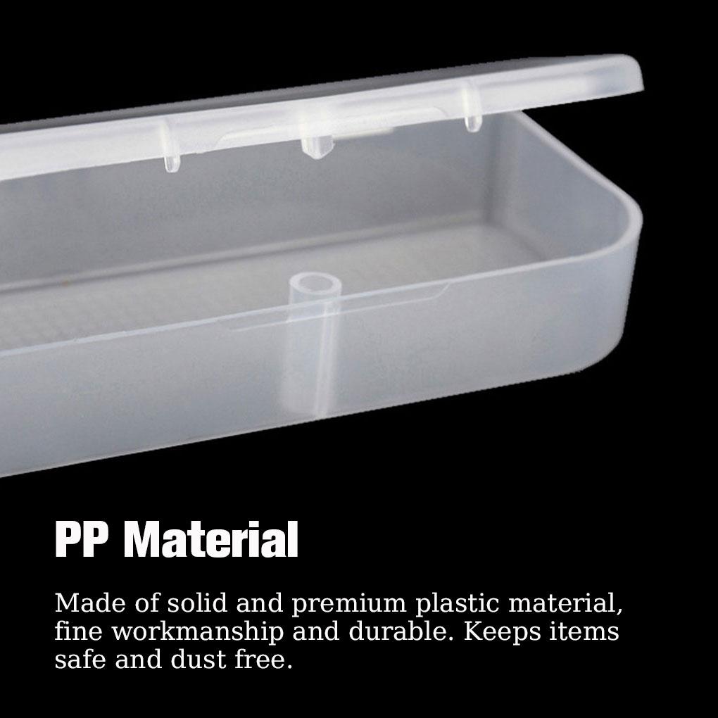 Storage U-drive Boxes Lids Rectangular Empty Clear Holder Jewelry Beads Collecting Container Plastic Home Organizer