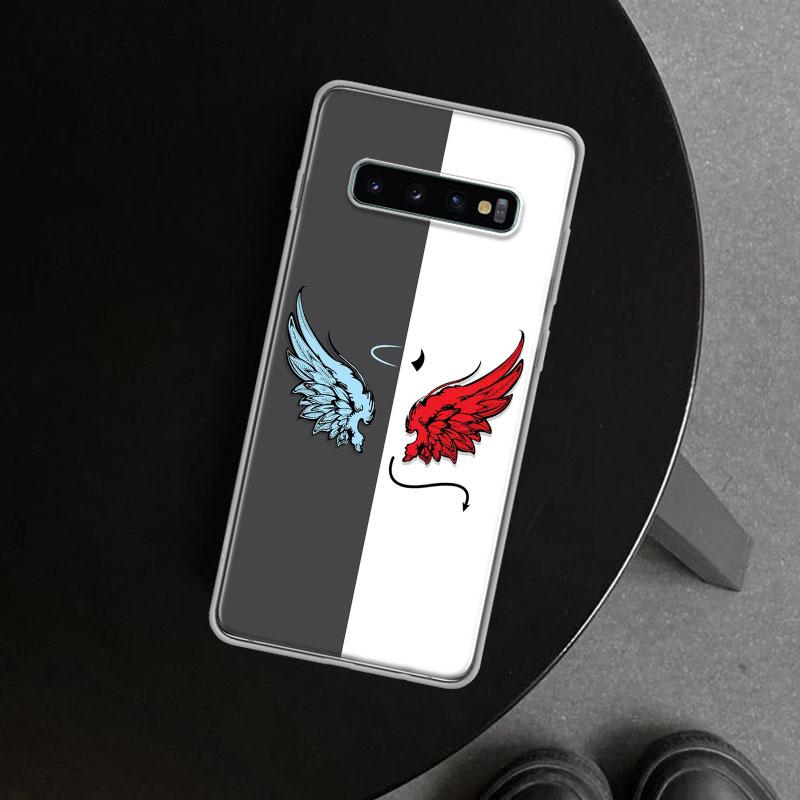 Angel Wings Demon Wing Phone Case Cover for Samsung Galaxy S26 S25 Edge S24 S23 Ultra S22 Plus S21 FE S20 + Art Customized Funda