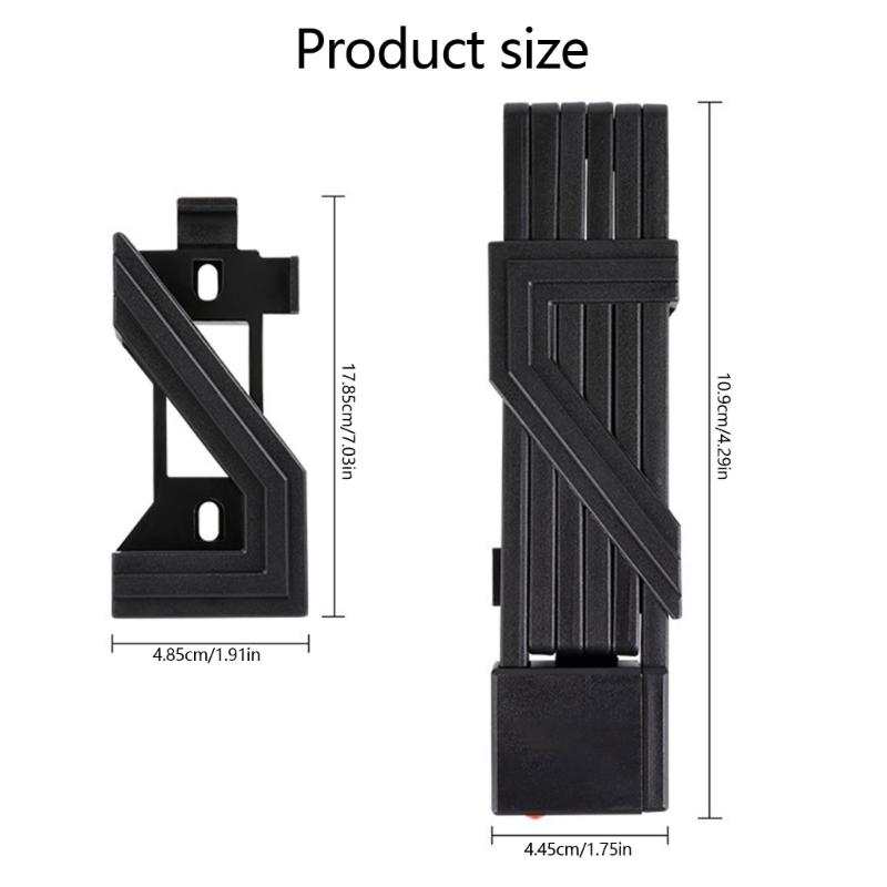 Folding Bicycles Security Lock Weather proof Foldable Bike Lock Rustproof Lock with 2 Key For Commuters Secure Cycling