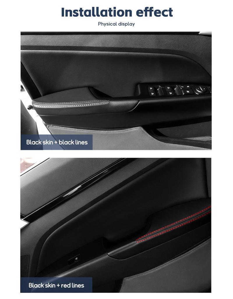 Hyundai Elantra 16-19 Leder Türverkleidung Armlehne Aufbereitung.