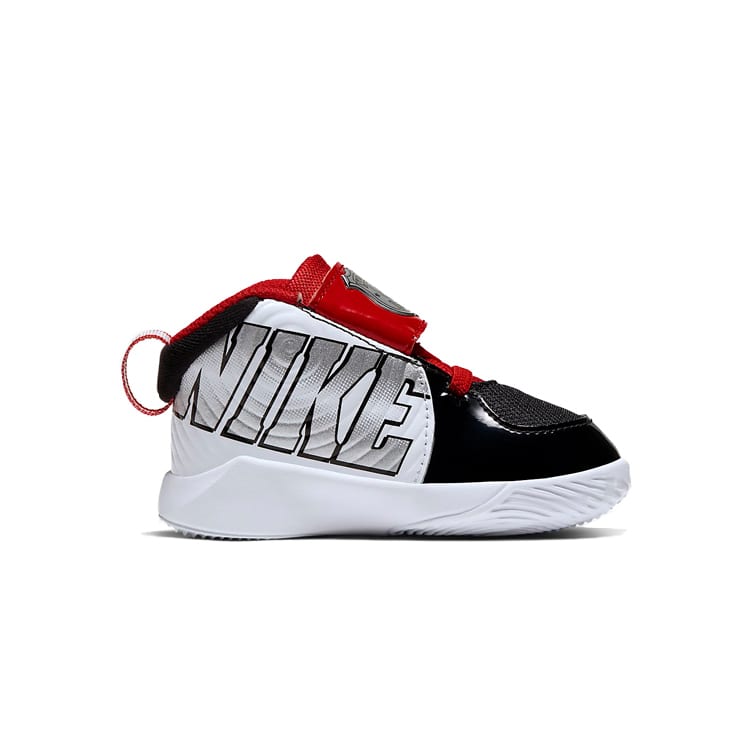 Nike Team Hustle D 9 Auto Mid Top Basketball Shoes Black White Infant And Toddler CK0617-001