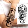 1 Sheet Tribal Totem Maori Temporary Tattoos For Adults Men Women Black Fake Sleeve Tattoo Sticker Waterproof