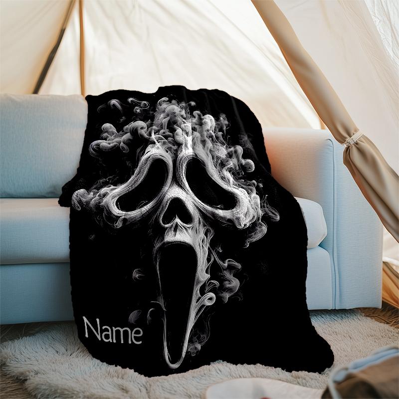 Personalized Custom Name Blanket - Horror movies Print Design,Blanket for Sofa,Bed,Travel,Camping - Soft and Warm, Great Gift