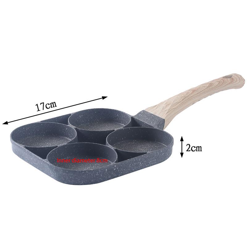 

Антипригарная сковорода с 3 или 4 отделениями для жарки яиц, бекона, мяса, курицы, многоцелевая для закусок