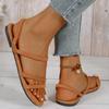 Summer New Korean Style Sandals with Thin Strap, Low Heel and Square Heel Comfortable and Versatile Women's Sandals with Two Straps for Students