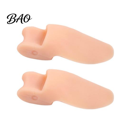 Comfortable Toe Spacer 2PCS Gel Separator, Hallux Valgus Correction And Overlapping Big Bunion Guard Corrector, Ultra-Thin Separator for Day Night Use