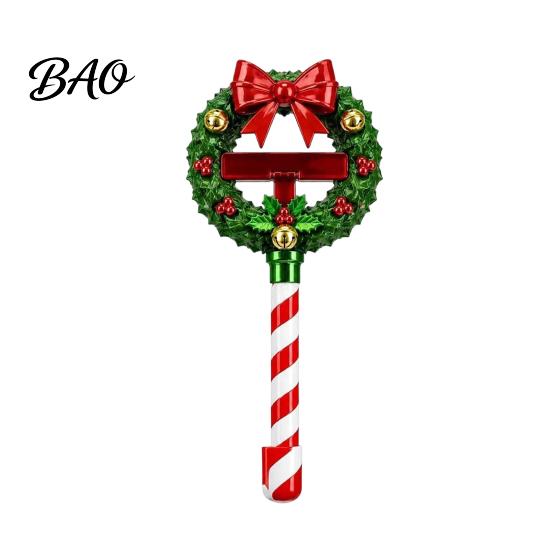 Holiday Retail Display Prop Christmas Payment Wand, Festive Credit Card Holder for Readers, Reindeer Themed Wand Snowman Snowflake Accessory,