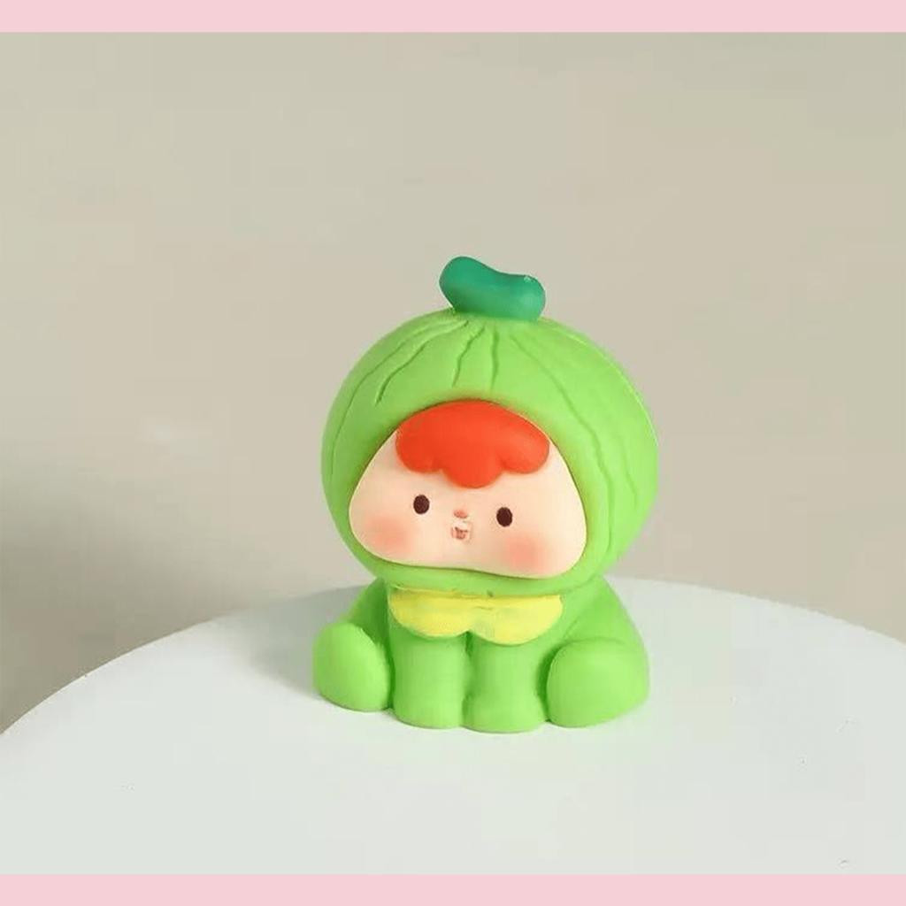 2pcs Random Style ,New Matte Fruit Cutie Blind Box Creative Desktop Ornament, Car Decor Keychain, Versatile For Multiple Scenarios! Random Style