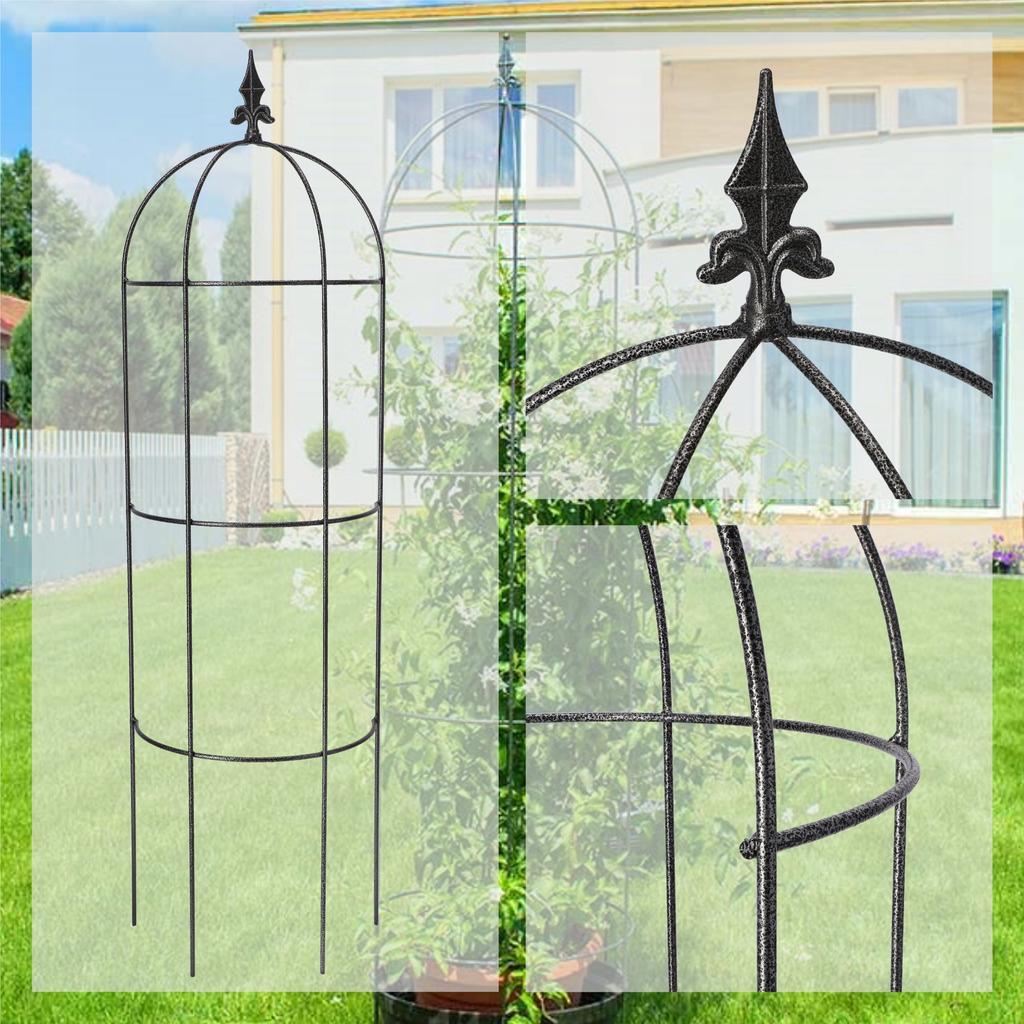 KADAX Garden Obelisk Metal Flower Garland