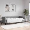Vidaxl Sofa with Sleeping Function, Light Gray, 100X200 Cm, Upholstered In Fabric