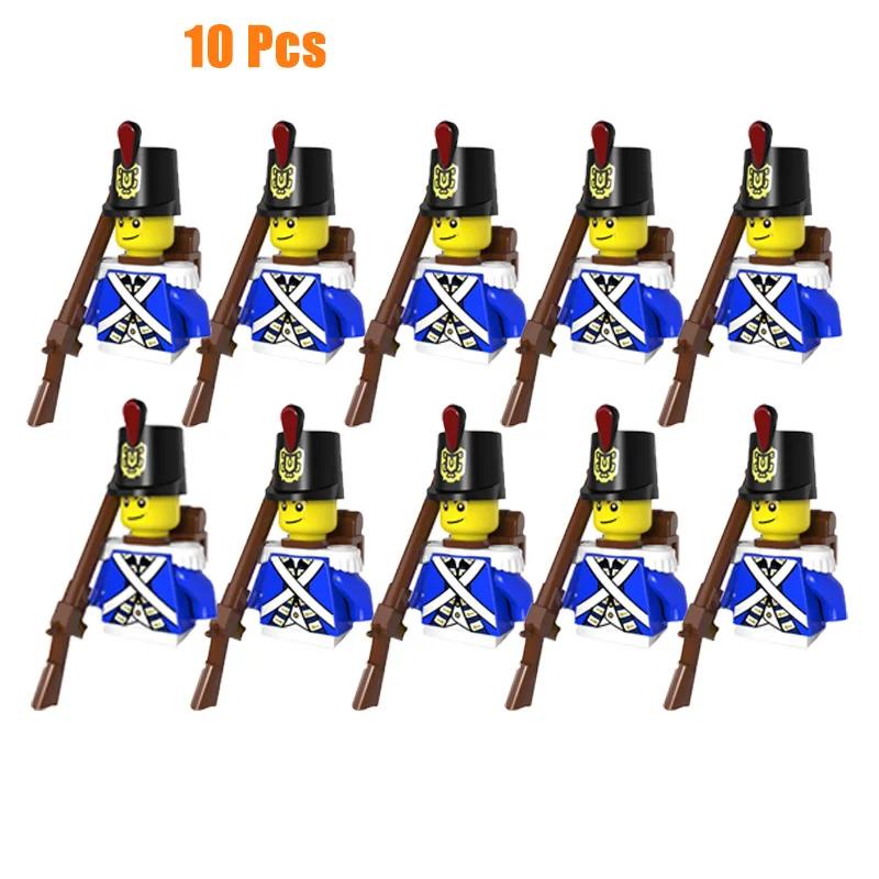 Kids Toys Imperial Navy Building Blocks Red Blue General Soldiers Set Mini Action Figures Toys For Kids Christmas Gifts