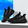 Large Size Leather Surface Winter Velvet Warm Sports Shoes Men's Carbon Board Cushioning Running Shoes Student Body Test Shoes Trendy Men's Shoes