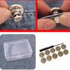 10 Pcs 17mm Jeans Buttons with Screwdriver Replacement Buttons Trousers Buttons for Convenient Repairs