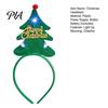Holiday Headpieces for Kids Adults Light Up Christmas Headbands, Shiny Glitter Santa Hat Tree Reindeer Antler Hairbands, Gift Girls Boys LED