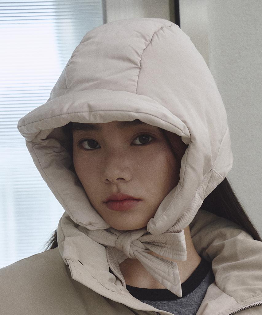 THE GREEN LAB Padded Balaclava [Light Beige]