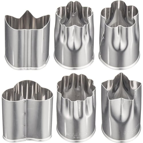 Shimotori Corporation Large Vegetable Cutter, Set of 6, 18-8 Stainless Steel, Made In Japan, 131