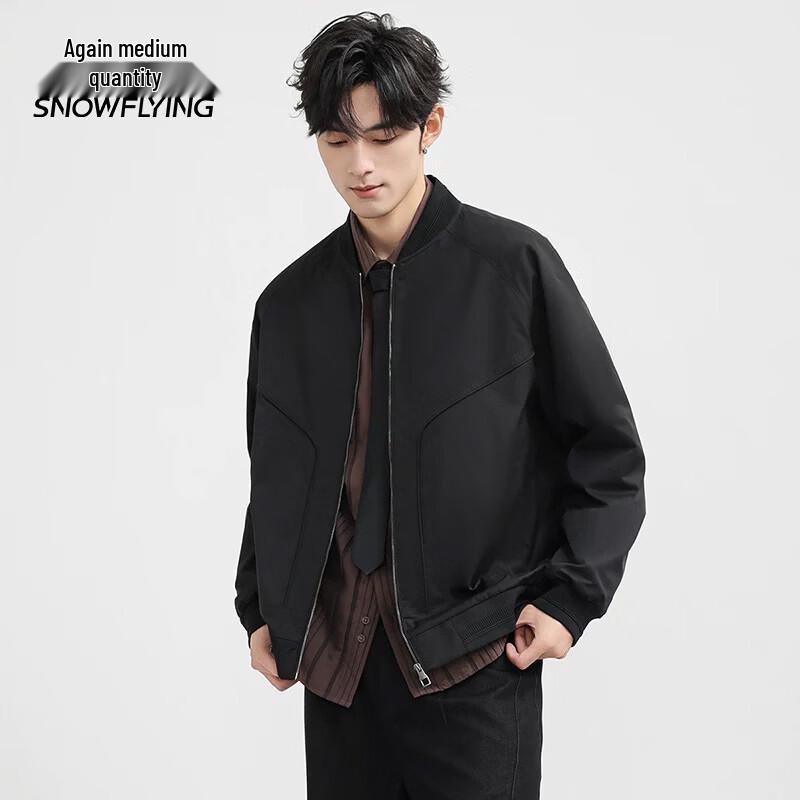 Men s Casual Baseball Collar Jacket M