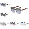 Gradient Elegant Casual Lens Resin Metal Sunglasses Summer Protection Uv