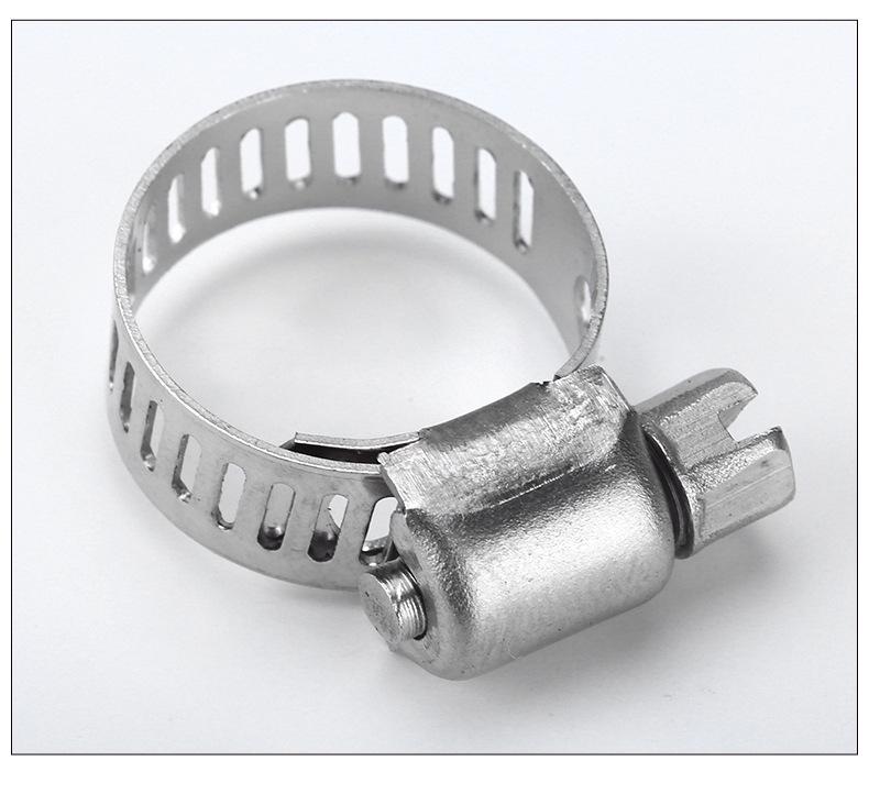 304 Stainless Steel Hose Clamp Set, 100 PCS