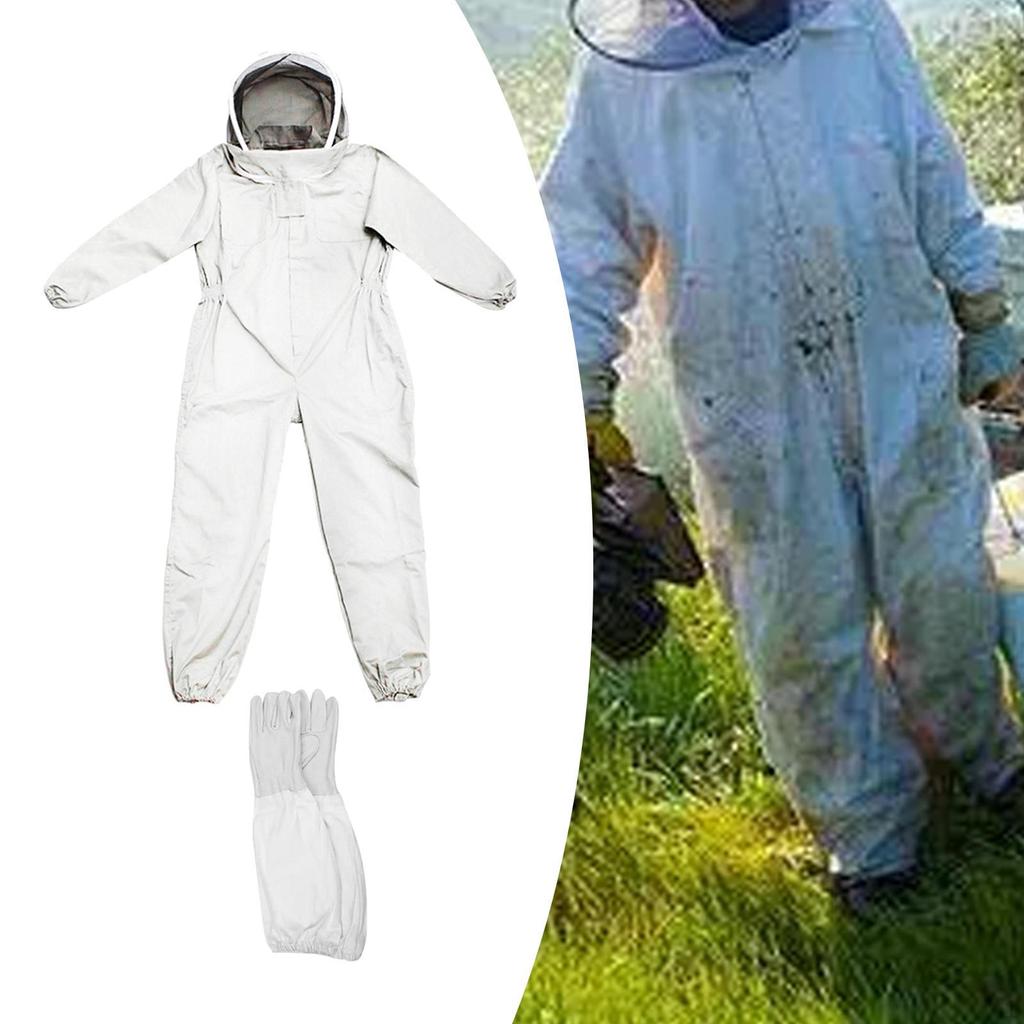 Combinaison de protection contre les abeilles, veste d'apiculteur, Costume ventilé avec chapeau, gants à capuche