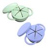Silicone Snack Cup with Removable Food Catcher And Travel Lid 12 Oz Stainless Steel Spill-Proof Snack Container for Indoor Outdoor Adventures