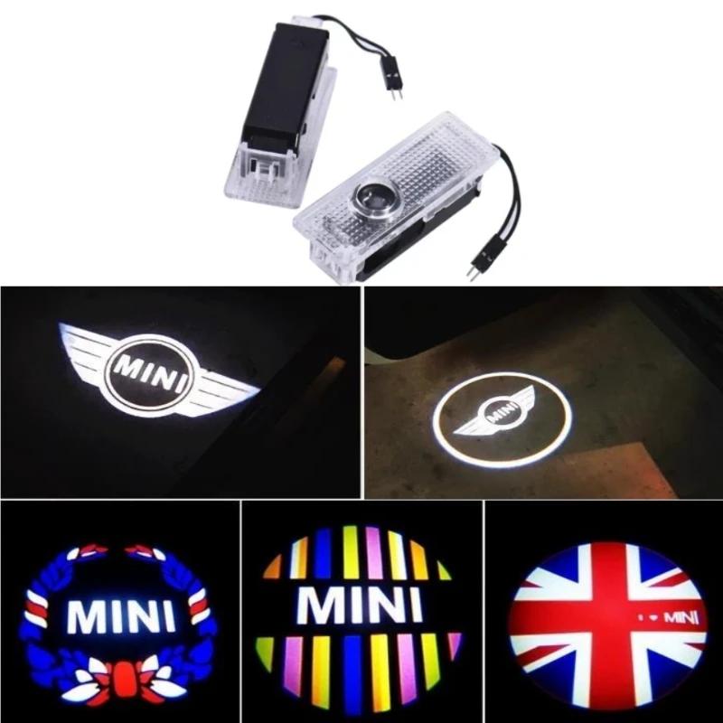 2-4pieces Led Lamp Countryman For BMW Mini Cooper Works F54 F55 F56 R55 R56 R57 Car Door Projector Welcome Light Car Accessories svsv3
