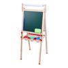 Kids Easel, Toddlers Art Easel, Wooden Kid Easel with Paper Roll, Height Adjustable Magnetic Double Sided Easel, Kids Dry Erase Board