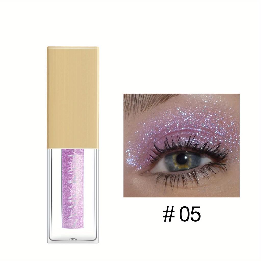 Not Easy To Smudge Eye Shadow Color Show Sequin Pearlescent Eye Shadow Liquid Coloring Liquid Glitter Eye Shadow Long-lasting Shimmer Makeup