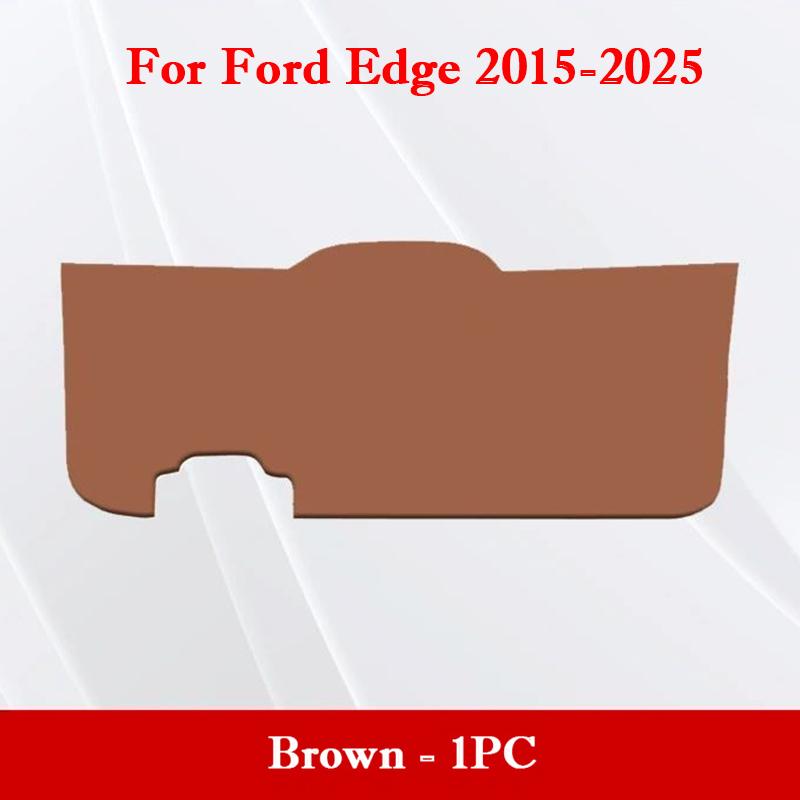 For Ford Edge L 2015-2026 Car Trunk Door Protective Mat PU Leather Tailgate Anti-Scratch Anti Kick Pad Car Interior Accessories