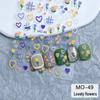 3D Japanese Nail Art Stickers: Tulips, Circles, Letters & Cute Bears