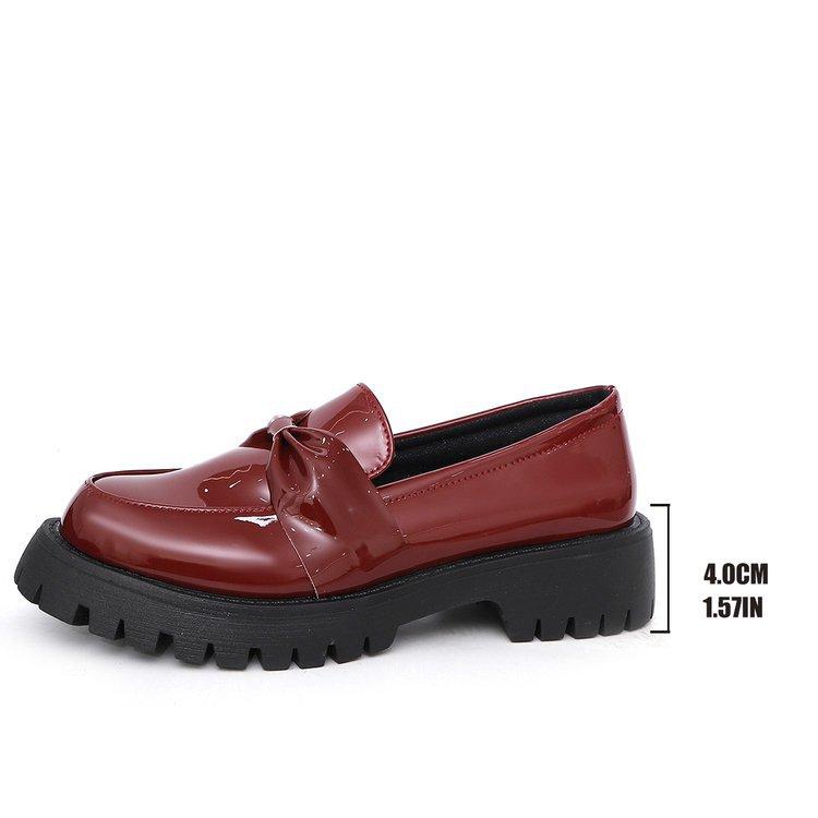 

Большие размеры мокасины женские весна-лето 2025 новые лакированные туфли Мэри Джейн повседневная обувь женская 42 бордовый