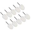 10pcs 0.6in Wool Grinding Head Portable Polishing Buffing Tools for Jewelry Jades Metal Glass