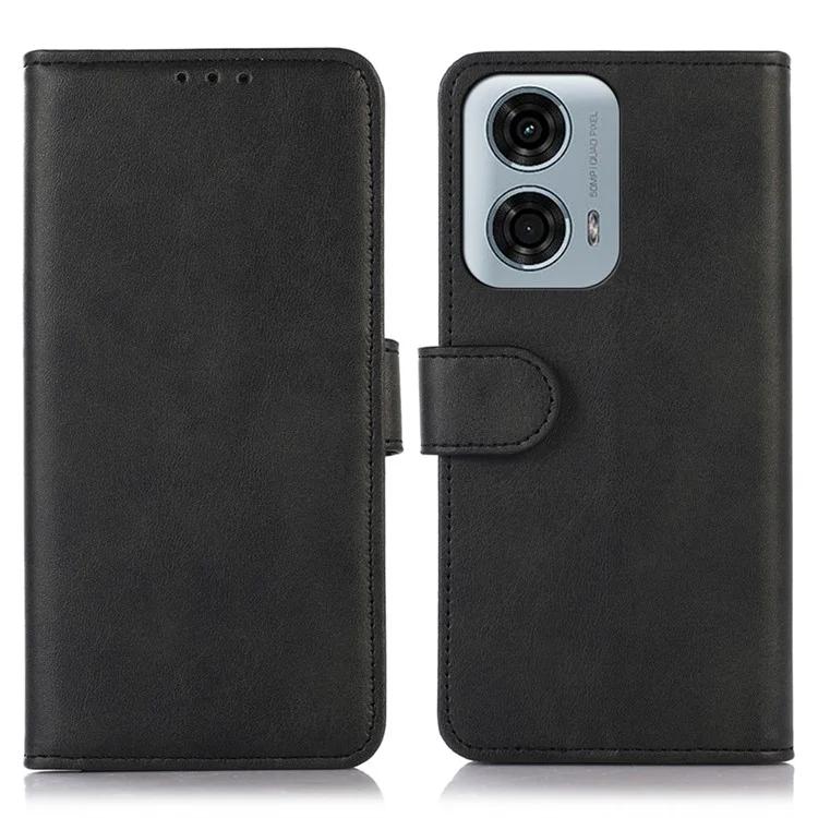 

Чехол-подставка для телефона Motorola Moto G24, чехол из искусственной кожи с текстурой воловьей кожи, слоты для карт, чехол для телефона